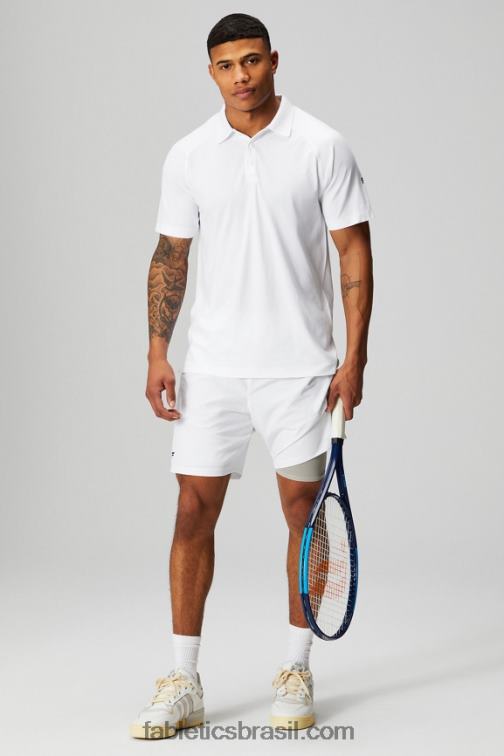 Fabletics branco clássico 420HR3403 o dia de treinamento polo 166 homens