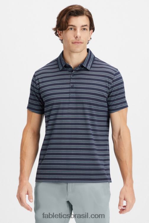 Fabletics listra secreta azul marinho clássico 420HR3433 o polo 24-7 172 homens
