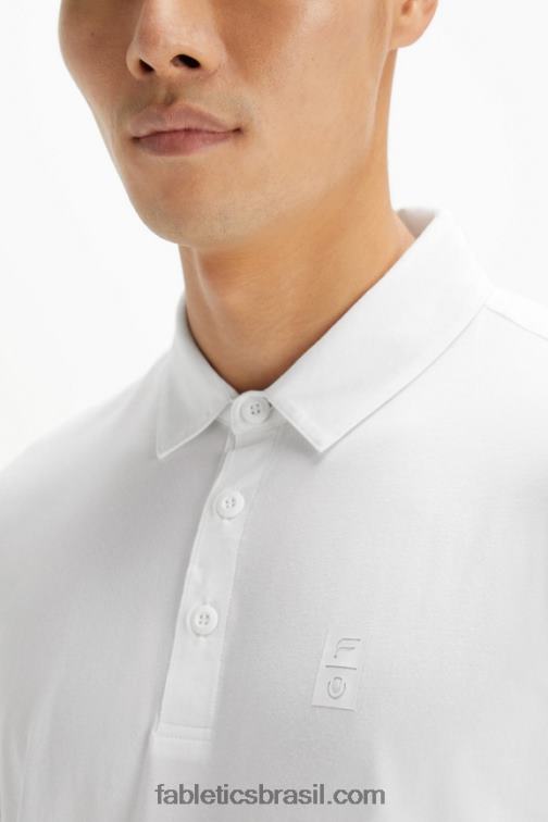 Fabletics mas branco 420HR3438 polo tênis universal 24 horas por dia homens