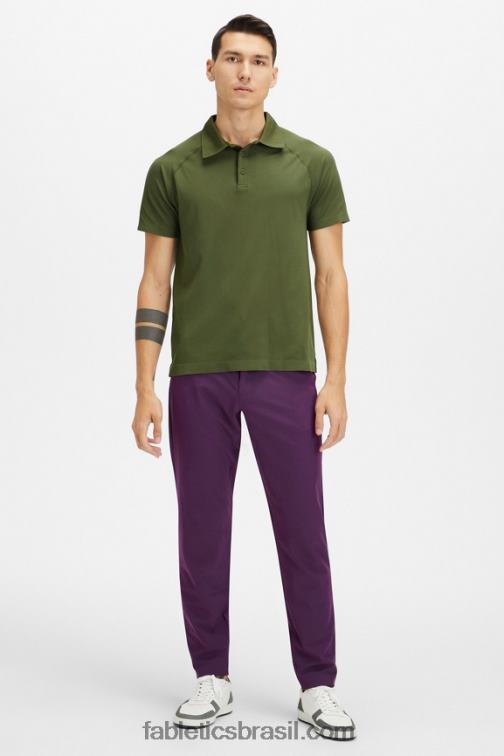 Fabletics musgo escuro 420HR3420 o dia de treinamento polo 170 homens