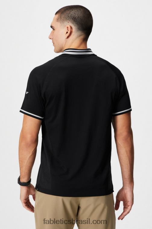 Fabletics ponta Preta 420HR3441 o dia de treino polo com ponta homens