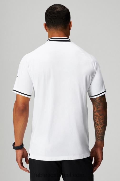 Fabletics ponta branca/preta 420HR3444 o dia de treino polo com ponta homens