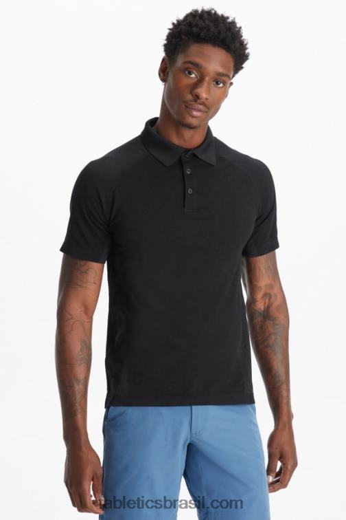 Fabletics preto 420HR3405 o dia de treinamento polo 167 homens