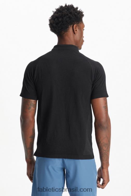 Fabletics preto 420HR3405 o dia de treinamento polo 167 homens