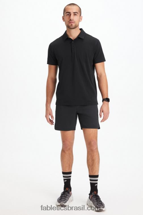 Fabletics preto 420HR3434 o polo 24-7 173 homens