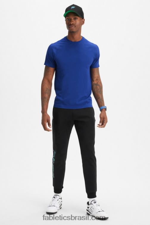 Fabletics azul francês 420HR3475 o tee do dia de treinamento 177 homens