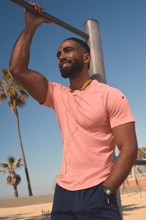 Fabletics beijo de pêssego 420HR3547 o tee do dia de treinamento 185 homens