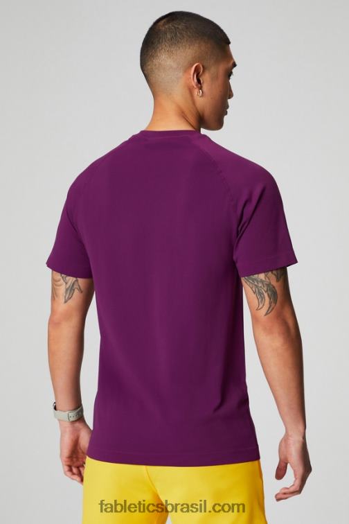 Fabletics beringela 420HR3458 o tee do dia de treinamento 174 homens