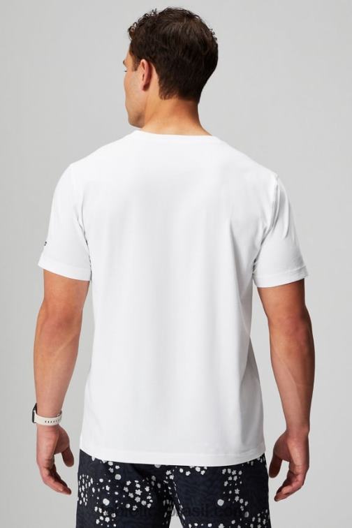 Fabletics branco clássico 420HR3453 a camiseta de bolso 24-7 homens
