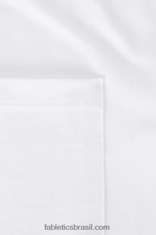 Fabletics branco clássico 420HR3453 a camiseta de bolso 24-7 homens