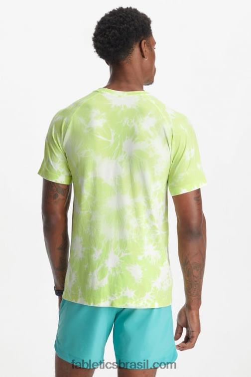 Fabletics corante de cal desbotado 420HR3486 o tee do dia de treinamento 179 homens