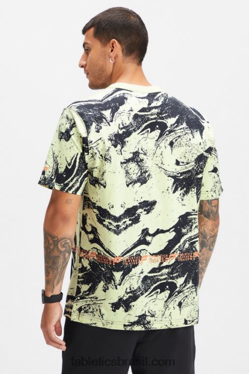 Fabletics granulação esportiva luminosa 420HR3529 a camiseta r&r homens