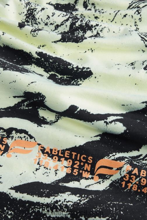 Fabletics granulação esportiva luminosa 420HR3529 a camiseta r&r homens
