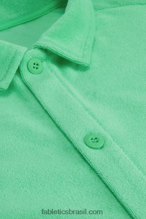 Fabletics água tropical 420HR3559 a ilha terry botão para cima homens
