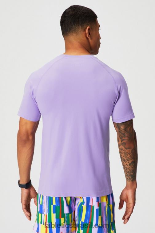 Fabletics icônico lavanda dois tons f 420HR3549 o tee do dia de treinamento 186 homens