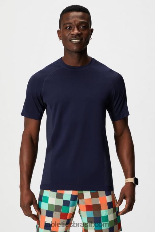 Fabletics marinha profunda 420HR3464 o tee do dia de treinamento 175 homens