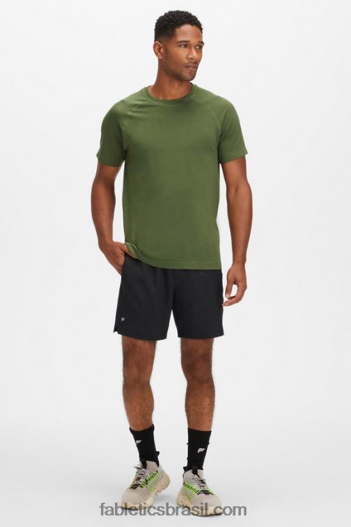 Fabletics musgo escuro 420HR3550 o tee do dia de treinamento 186 homens