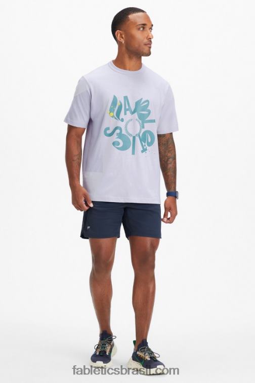 Fabletics névoa lilás shreddin e ridin 420HR3556 a camiseta r&r homens