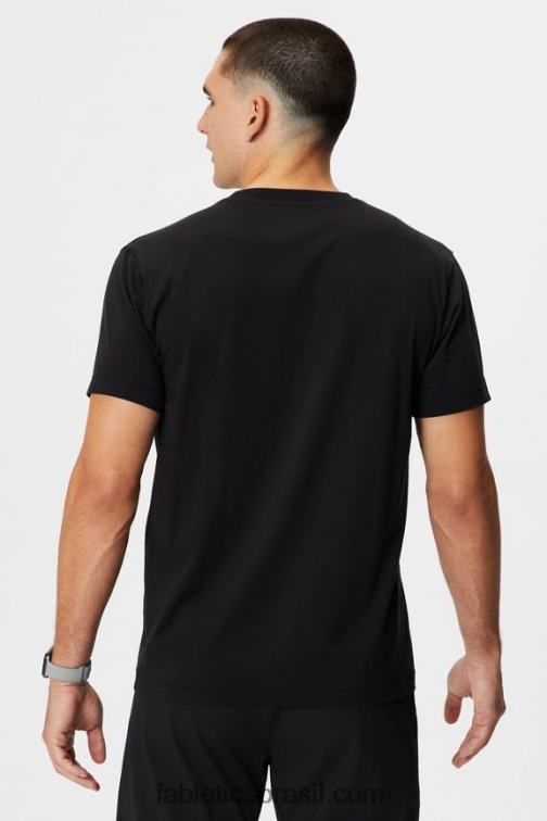 Fabletics nadar preto 420HR3507 o tee 24-7 182 homens