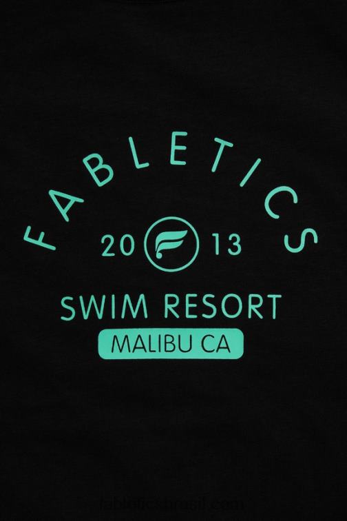 Fabletics nadar preto 420HR3507 o tee 24-7 182 homens