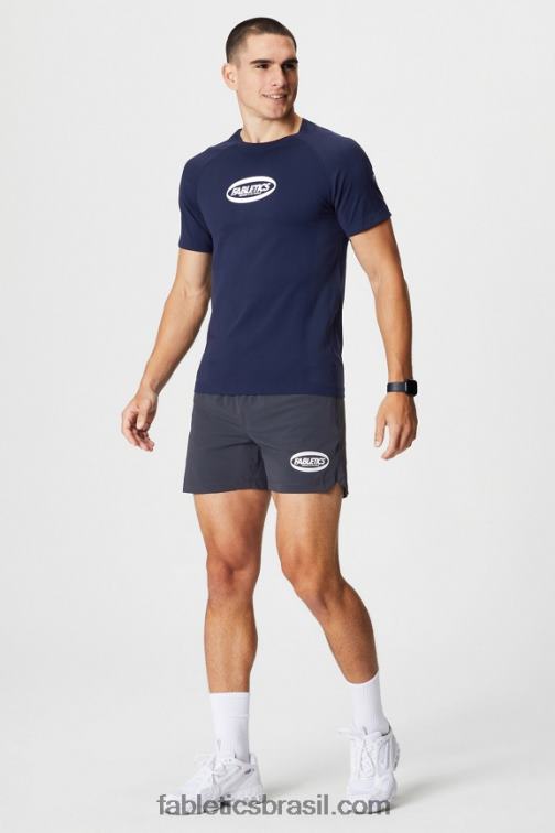 Fabletics oval marinho 420HR3461 o tee do dia de treinamento 174 homens