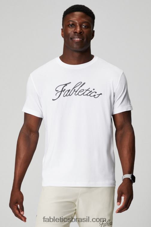 Fabletics ponto corrente branco clássico 420HR3541 o tee 24-7 184 homens