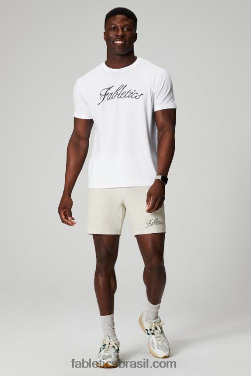 Fabletics ponto corrente branco clássico 420HR3541 o tee 24-7 184 homens