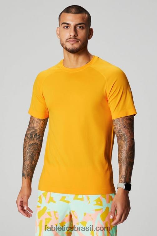 Fabletics por do sol amarelo 420HR3462 o tee do dia de treinamento 175 homens