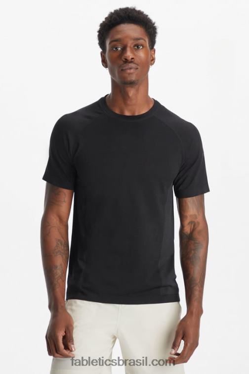 Fabletics preto 420HR3477 o tee do dia de treinamento 178 homens