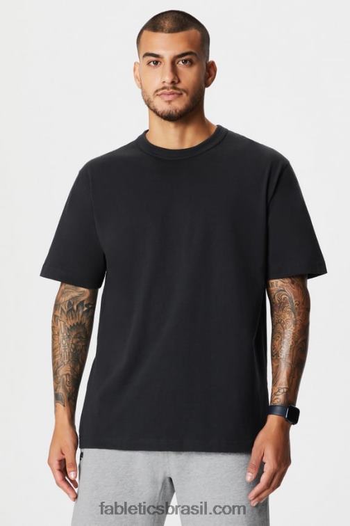 Fabletics preto 420HR3527 a camiseta r&r homens