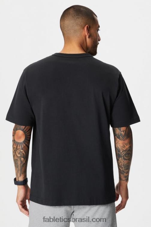 Fabletics preto 420HR3527 a camiseta r&r homens