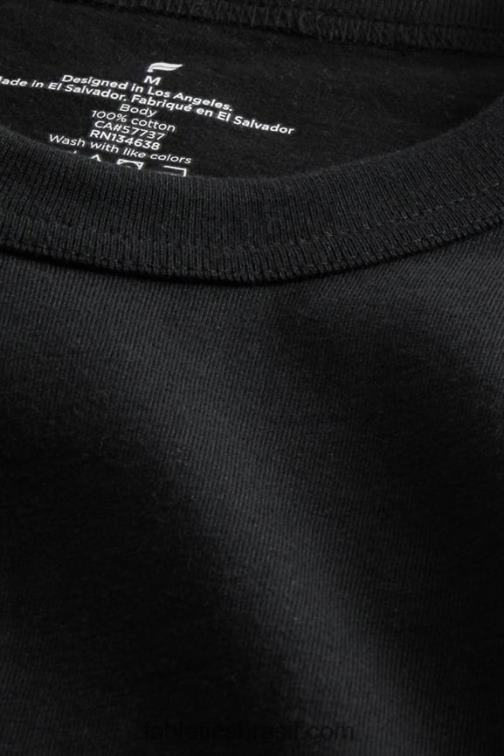 Fabletics preto 420HR3527 a camiseta r&r homens