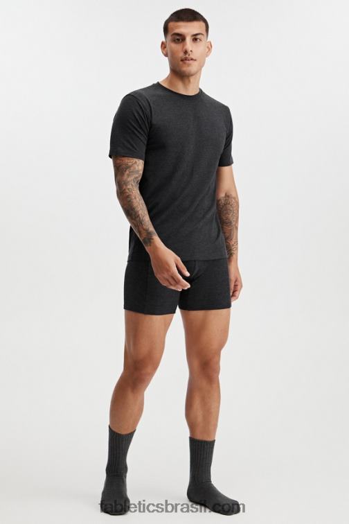 Fabletics preto 420HR3554 a camiseta restoreknit homens