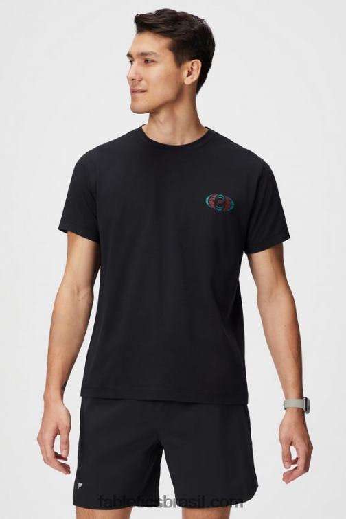 Fabletics preto em todo o mundo 420HR3513 o tee 24-7 183 homens