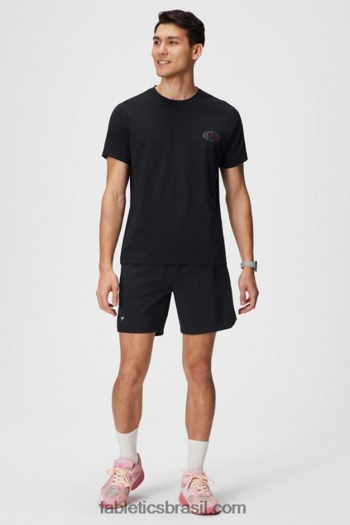 Fabletics preto em todo o mundo 420HR3513 o tee 24-7 183 homens