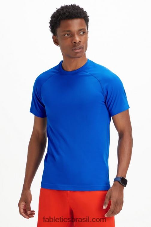 Fabletics raça azul 420HR3488 o tee do dia de treinamento 180 homens