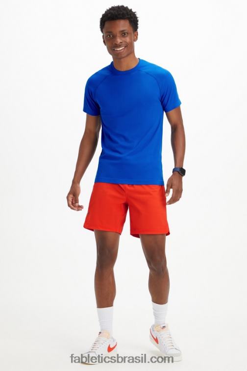 Fabletics raça azul 420HR3488 o tee do dia de treinamento 180 homens