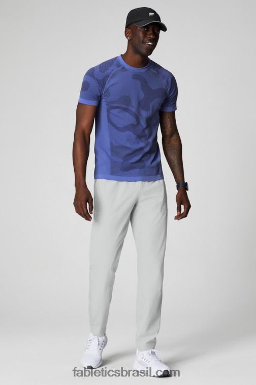 Fabletics soco de pervinca ondas de verão 420HR3459 o tee do dia de treinamento 174 homens