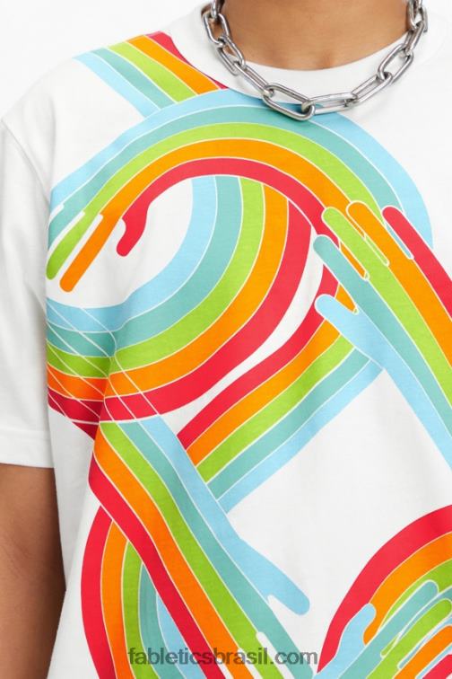 Fabletics todos juntos orgulho clássico branco 420HR3534 camiseta the pride r&r homens