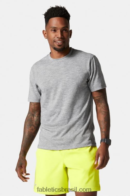 Fabletics urze cinza 420HR3551 camiseta da primeira fila homens