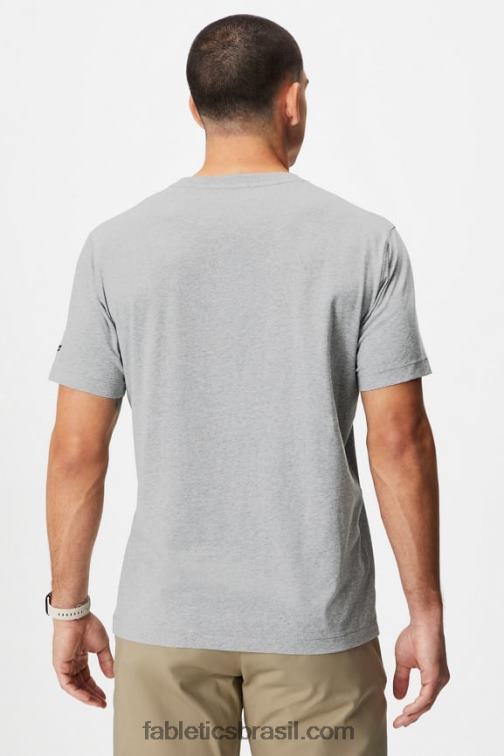 Fabletics urze cinza clássico 420HR3454 a camiseta de bolso 24-7 homens