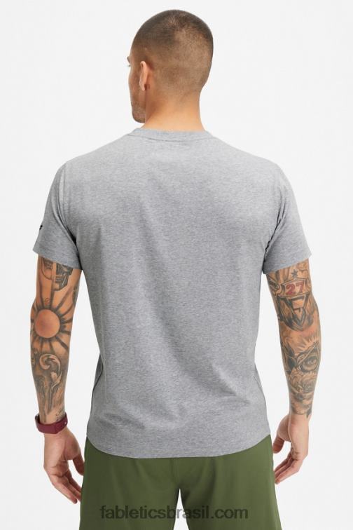 Fabletics urze cinza clássico 420HR3516 o tee 24-7 183 homens