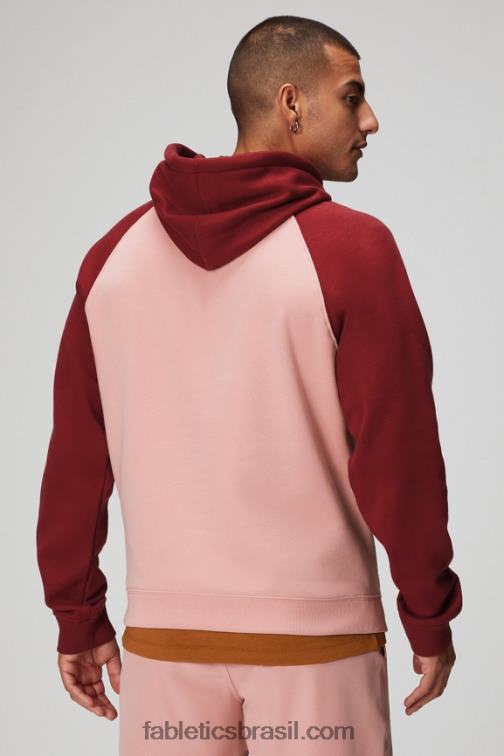 Fabletics ardósia rosa/vermelho adrenalina 420HR3678 o moletom com capuz 191 homens