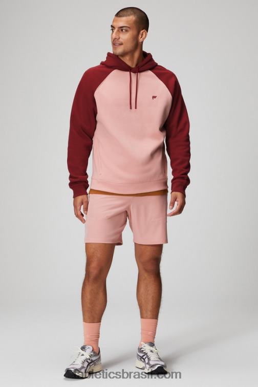 Fabletics ardósia rosa/vermelho adrenalina 420HR3678 o moletom com capuz 191 homens