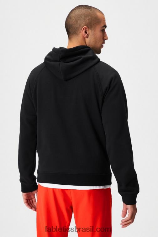 Fabletics colagem preta 420HR3673 o moletom com capuz 190 homens
