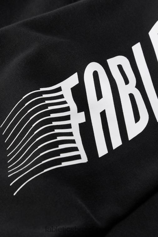 Fabletics mangas rápidas pretas 420HR3692 a equipe de referência homens