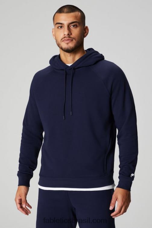 Fabletics marinha profunda 420HR3652 o moletom com capuz leve homens