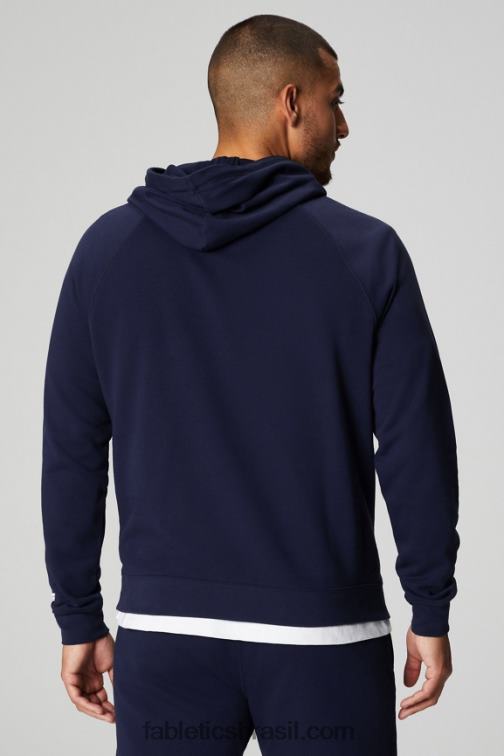 Fabletics marinha profunda 420HR3652 o moletom com capuz leve homens