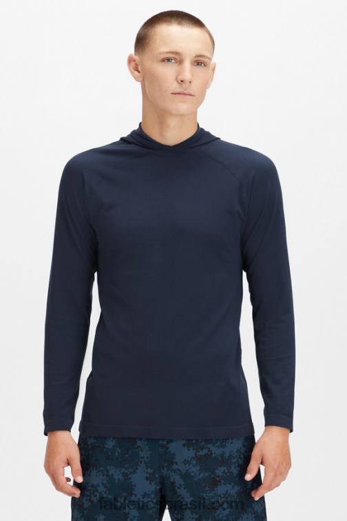 Fabletics marinho clássico 420HR3623 moletom do dia de treino homens