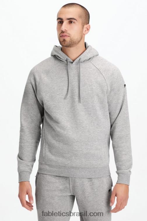 Fabletics meio cinza htr 420HR3661 o moletom com capuz leve homens